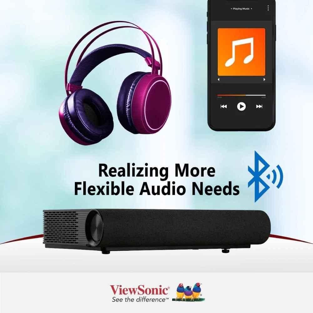 ViewSonic X2000L-4K 74W 3840x2160p 2000 ANSI Smart Projector with Dolby, DTS & 4K Support - view 3