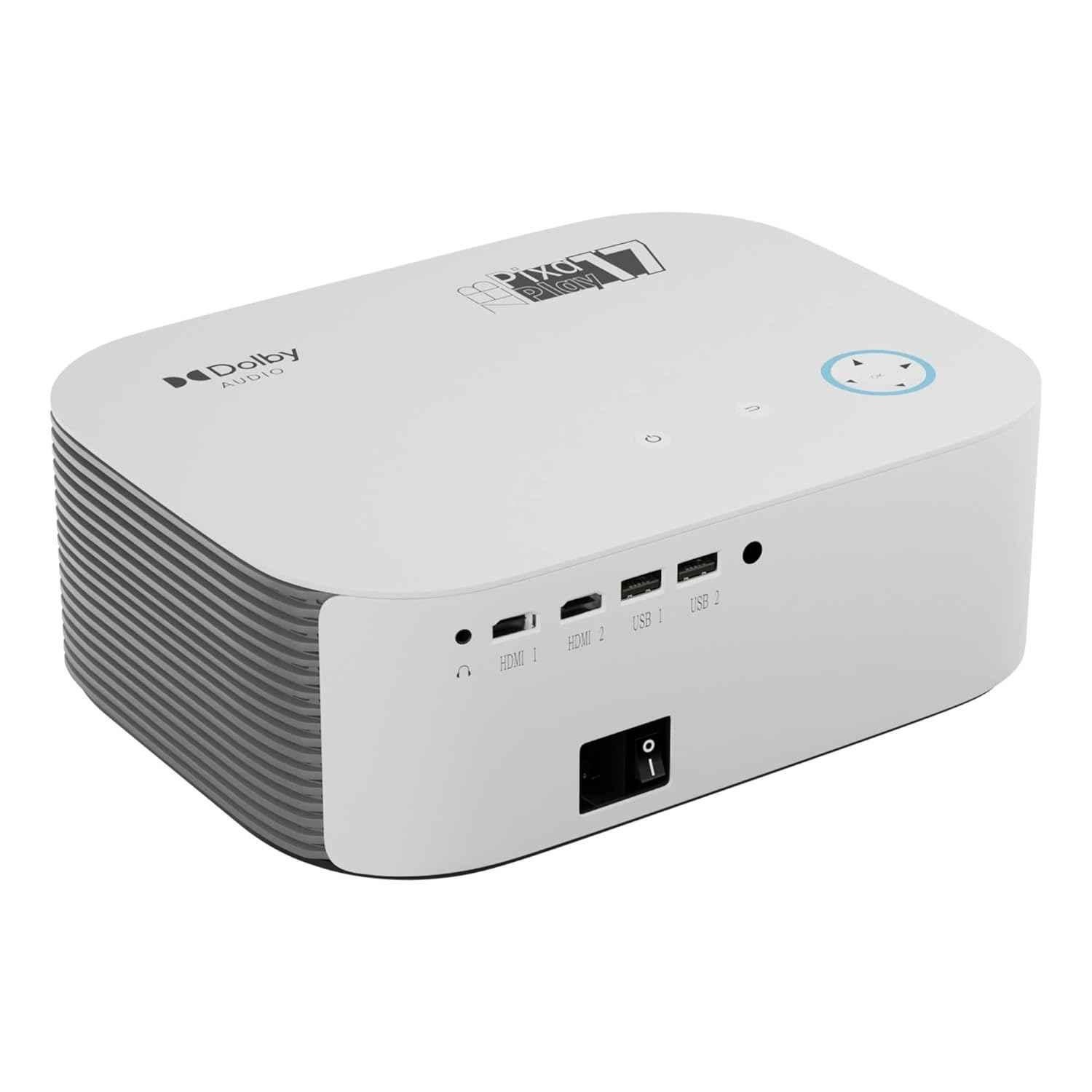 Zebronics PIXAPLAY 17 6000 Lumens Smart Projector, 4K Support Native 1080p, Built-in Apps, Dolby Audio, Miracast, Auto Keystone + Focus, 224 inch Screen - view 4