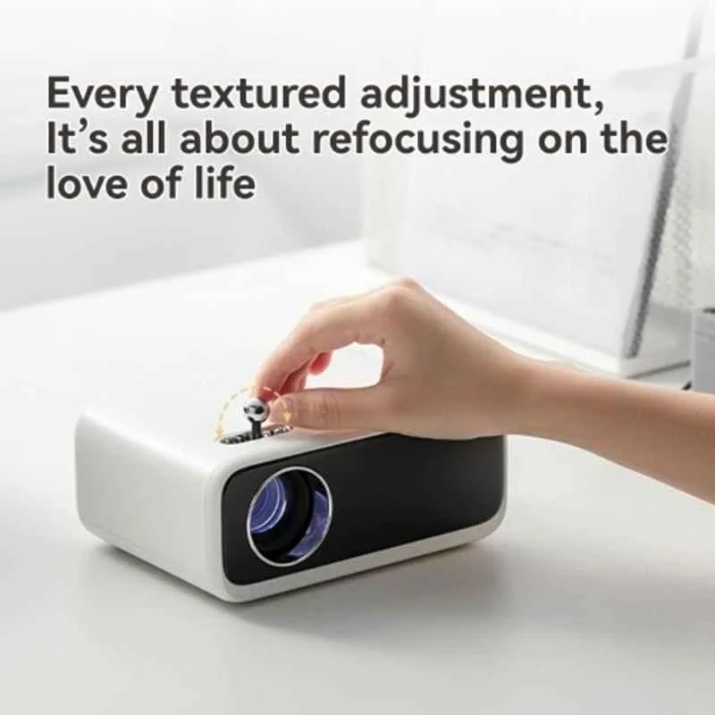 WANBO Mini Pro 8000 Lumens Portable Android Projector, Native 720p FHD, 1080p Support, Wi-Fi + BT, Netflix, Prime & More, 176" Screen, Built-in Speaker - view 1