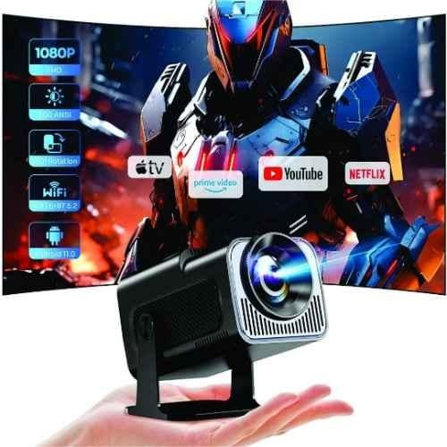 TecSox Panther 600 ANSI Lumens Android 11 Projector Native 780p, 4K Support, Wi-Fi 6 and Bluetooth, Auto Vertical Correction, 180 deg Rotatable (Black) - view 3