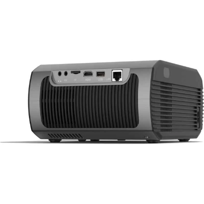 PLAY MK Pro Black Grey Native Full HD 1080p 16000lm 360 deg Rotation Electronic Zoom Dual Speaker Wireless Remote Portable Projector - view 3