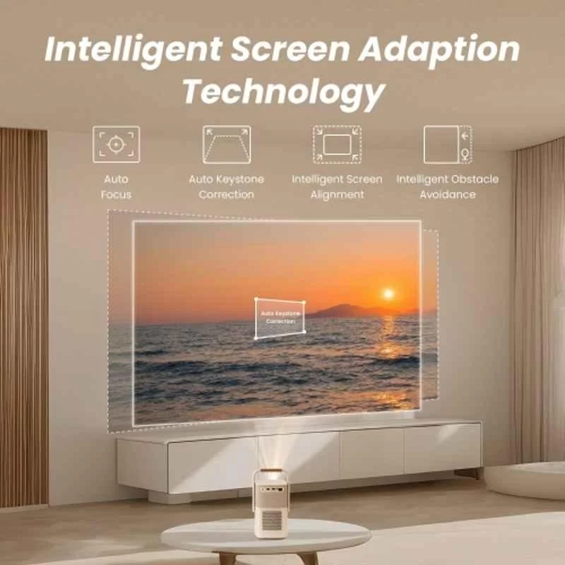 Yaber T2 Plus 450 ANSI Lumens Portable Smart Projector, Native 1080p FHD, Sounded by JBL Dolby Audio, Battery Built-in, Wi-Fi Bluetooth, NFC Quick Pair - view 1