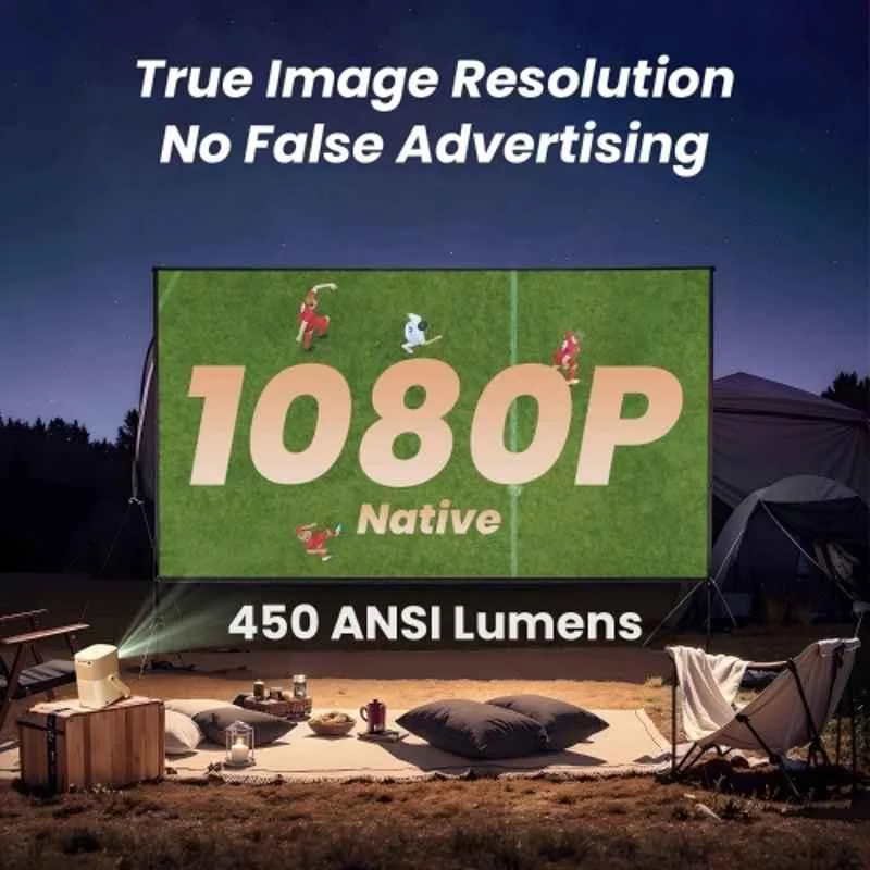Yaber T2 Plus 450 ANSI Lumens Portable Smart Projector, Native 1080p FHD, Sounded by JBL Dolby Audio, Battery Built-in, Wi-Fi Bluetooth, NFC Quick Pair - view 2