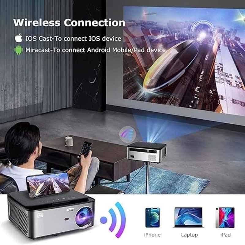 Tonzo LS 418 6500lm Android 9.0 Portable Bluetooth LED Projector 1080p Native 4K Support|WiFi, BT, USB & HDMI|300'' Screen Size|1 Year Warranty - view 1