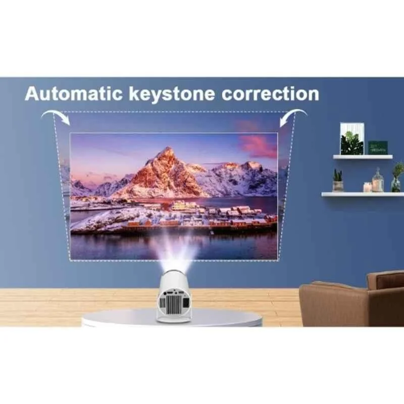 PLAY Freestyle White 4K 2K HD 5000lm Android 11 1+8GB 180 deg Rotation 2.4G+5G WiFi Remote Portable Projector - view 3