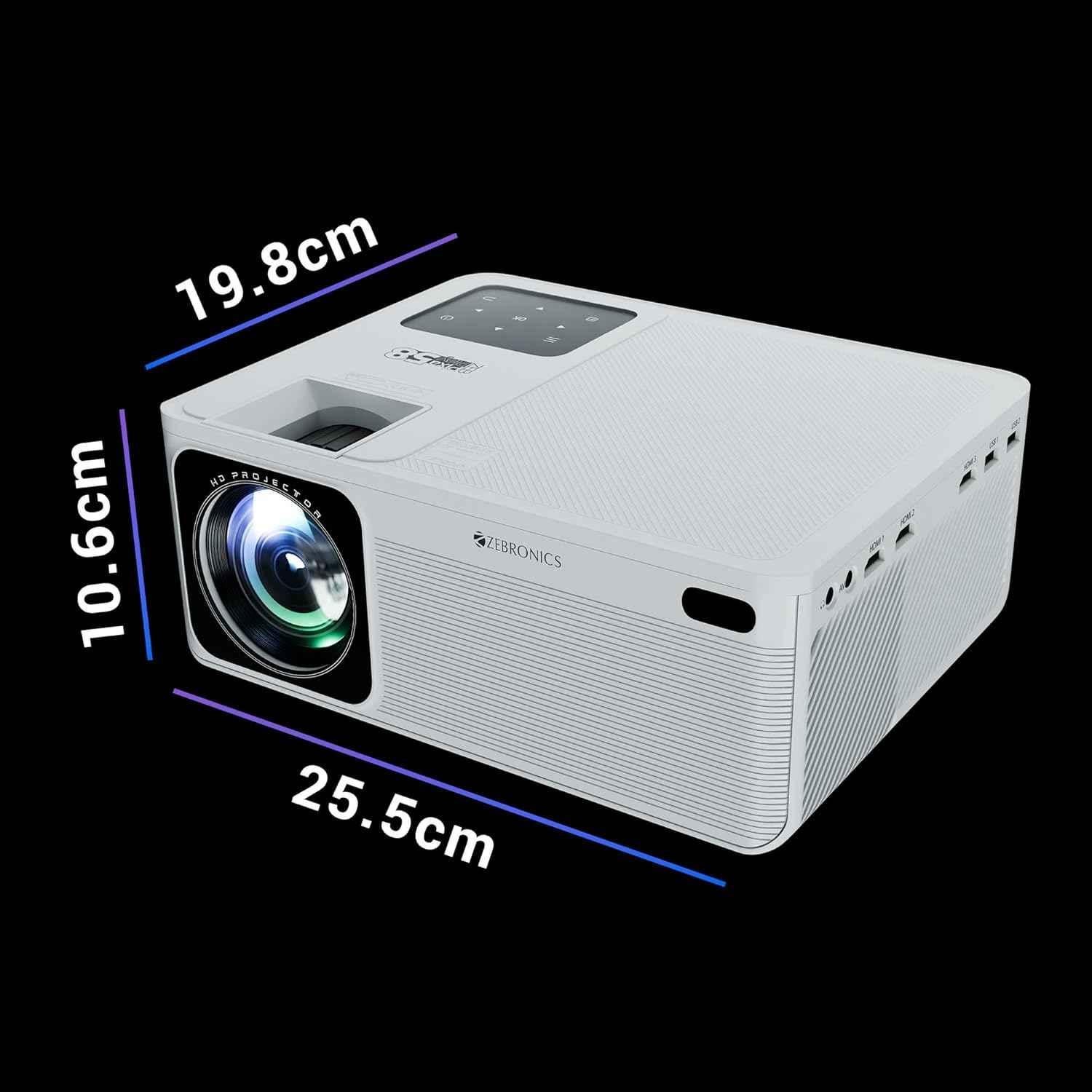 Zebronics PixaPlay 58 11500lm 4K 1920x1080p Smart LED Projector with Remote Control - view 1
