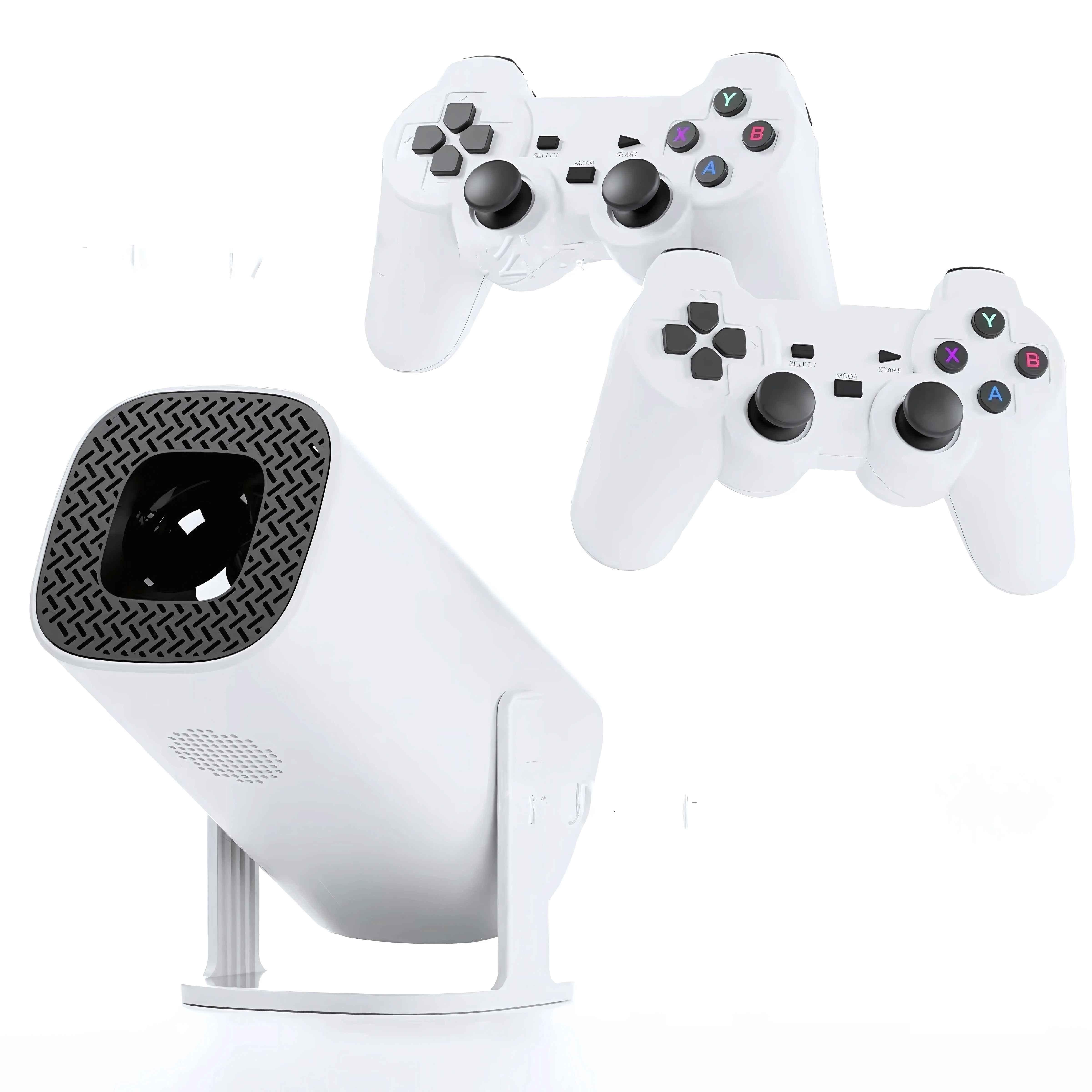 Cybernautt PJ03 5000 Lumens Android 11 Portable Gaming Projector FHD 1080p Native, 4K UHD Support with Wireless Controllers, Rotatable, BT+Wi-Fi - view 2