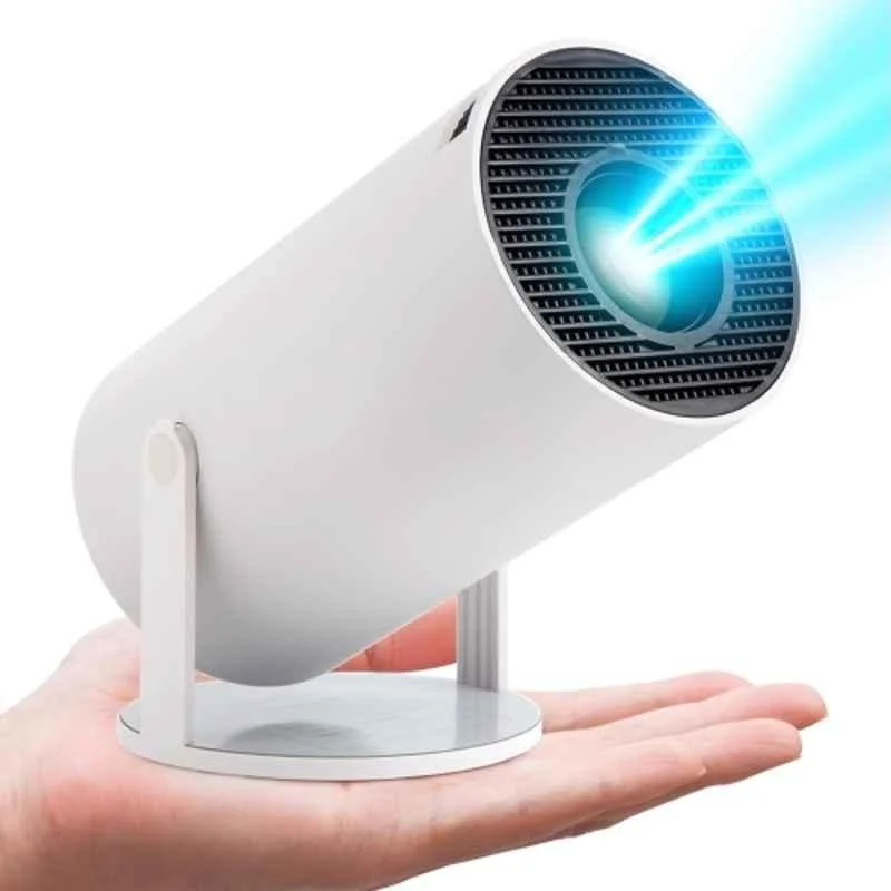 Punnkk HY300 4500 Lumens Portable Projector, Native 720p, 2K Support, Andorid 12, Wireless Screen Mirroring, WiFi + Bluetooth, InBulit Speaker (White) - view 8