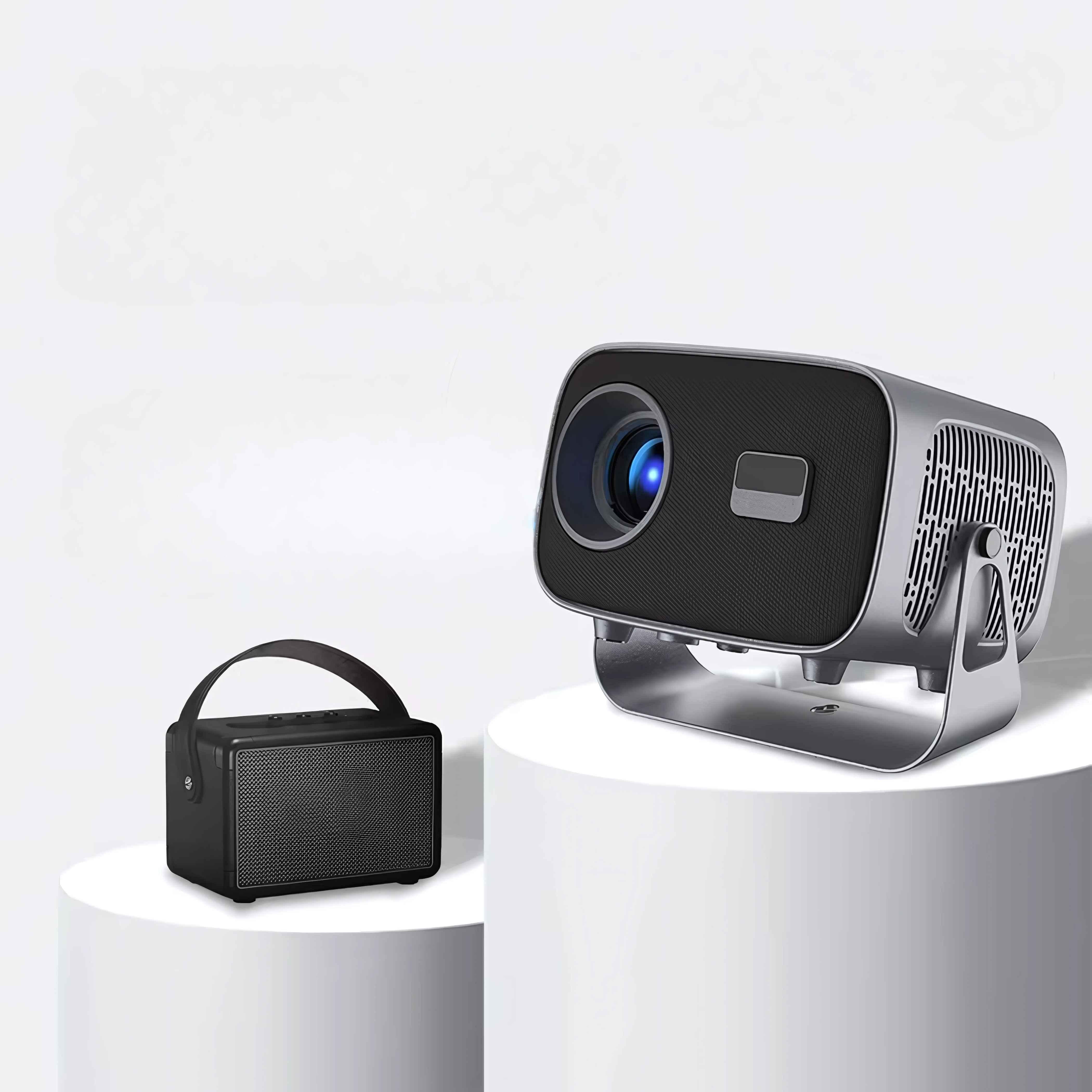 Cybernautt PJ06 4800 Lumens Android Portable Projector FHD 1080p Native, 4K UHD Support, Bluetooth + Wi-Fi, Wireless Screen Mirroring, 180" Screen - view 3