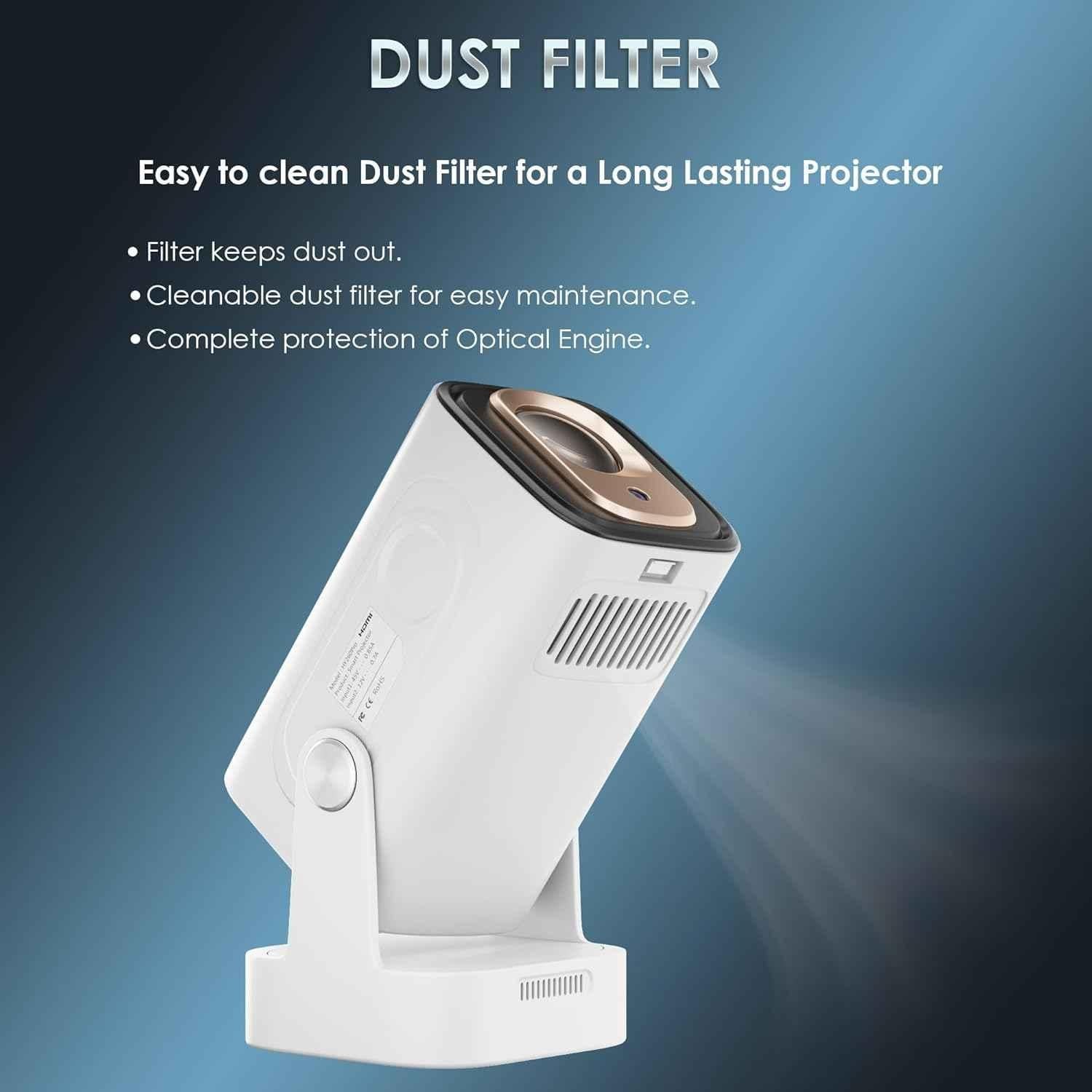 Krisons Razor-005 1080p 14000lm Smart Projector with 4K HD Short Throw, Remote, Wi-Fi, Bluetooth, Auto Focus, Keystone & Screen Mirroring - view 1