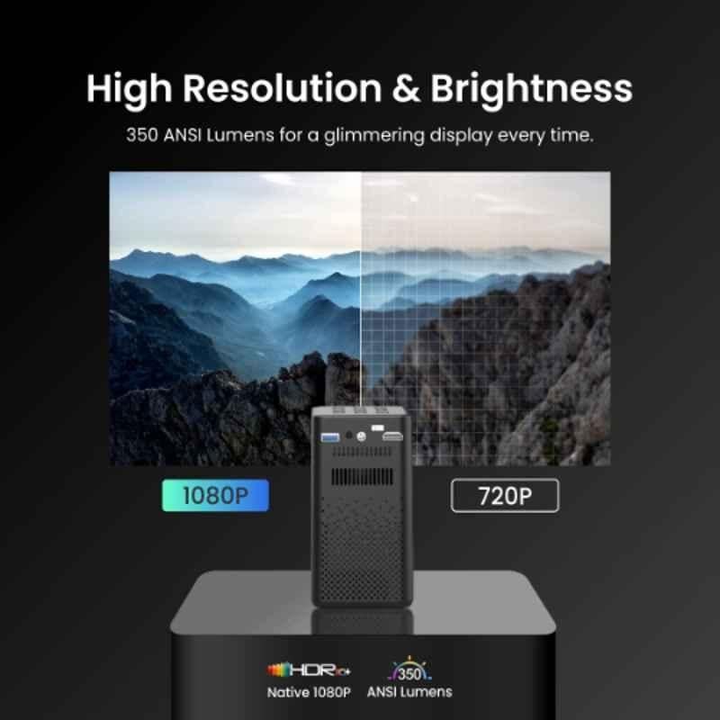 Portronics Pico 11 350 ANSI lm Android9 Portable LDP Projector Native 1080p, 4K UHD Support, Rechargable 7800 mAH battery, Bluetooth, 10W Speaker - view 4