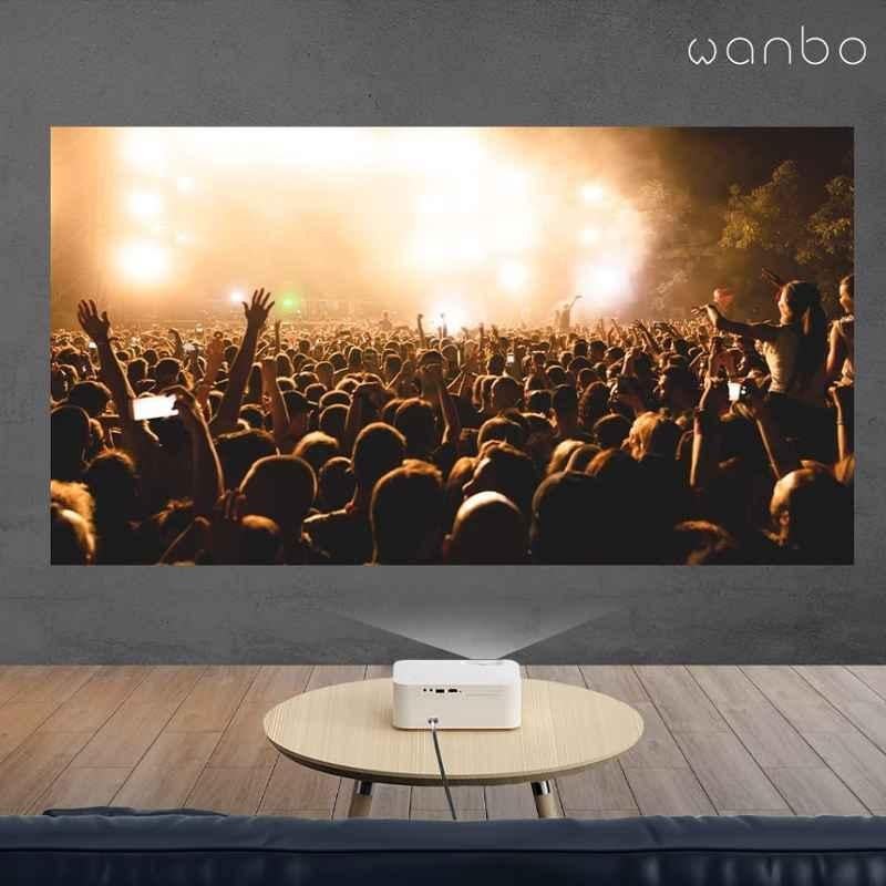 WANBO X1 Max 3900 lumens Android LED Projector, Native 1080P Full HD 4K Supported, WiFi Bluetooth, 200" Sceen, 4D Keystone Correction (Global Version) - view 3