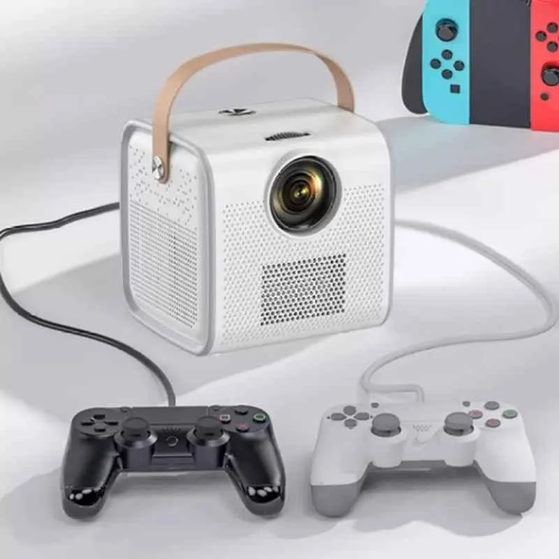 Punnkk Handy 3000 Lumens Portable Android Projector, Native 720p with 2K Support, Screencast, WiFi + Bluetooth + HDMI, InBuilt Speaker, Remote Control - view 2