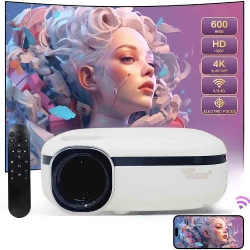 Tonzo LS 212 3500lm Portable Wireless LED Projector 720p Native 1080p Supprt|Wi-Fi, USB & HDMI|Mirroring & Casting|250'' Screen Size|1 Year Warranty - view 1