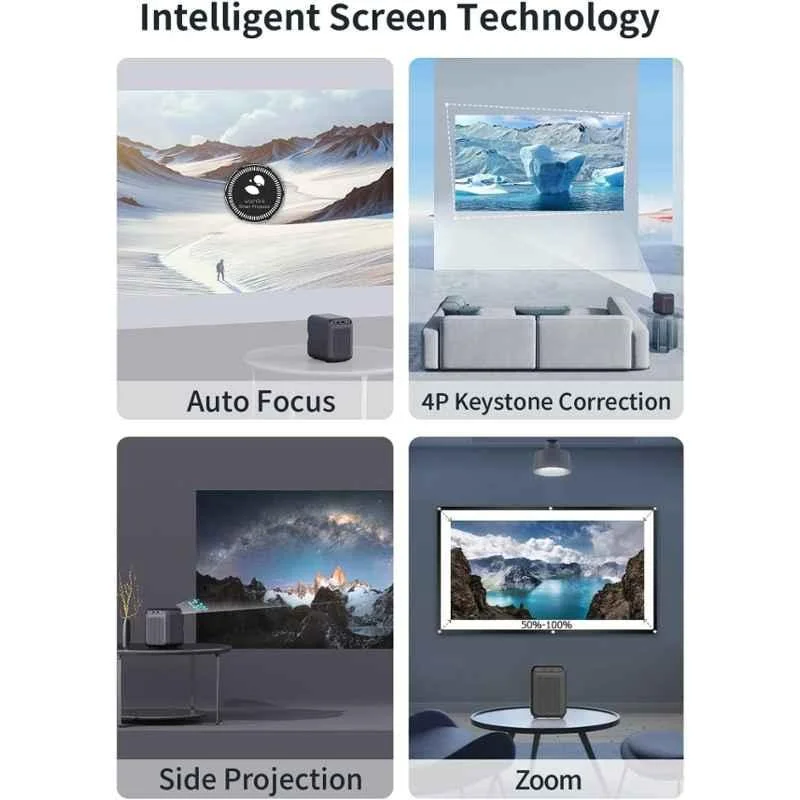 IBS T-300 3500lm Black Mini LED Portable Projector Device with Short-Focus Optical Len TFT LCD - view 3