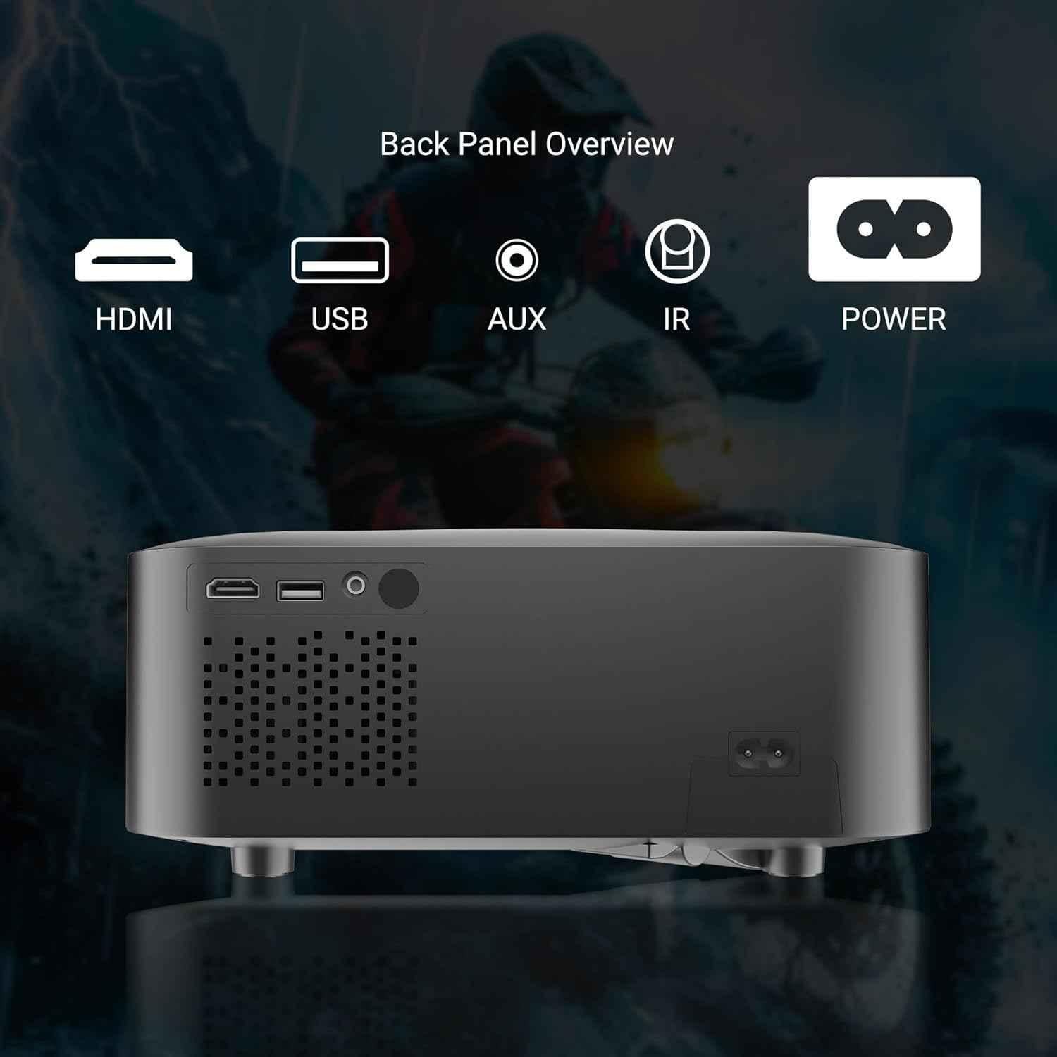 Ant Esports View 611 AF 120 inch 4000lm 1080P Smart LED Projector with Auto-Focus, 4K Support, Wi-Fi & BT, Android 12, Built-in OTTs & Speaker - view 2