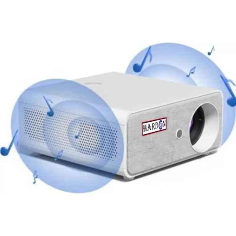 Hardon 6 1920x1080p 6500 lm 4K 3D FHD Android White Portable Projector with 3D Surround Sound, H 6.0-001FK - view 1