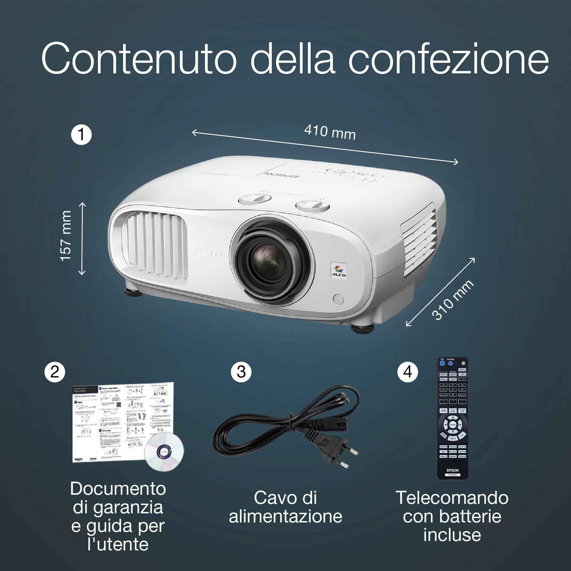 Epson Home Theatre TW7100 3LCD 4K PRO-UHD1 Projector, V11H959056 - view 1