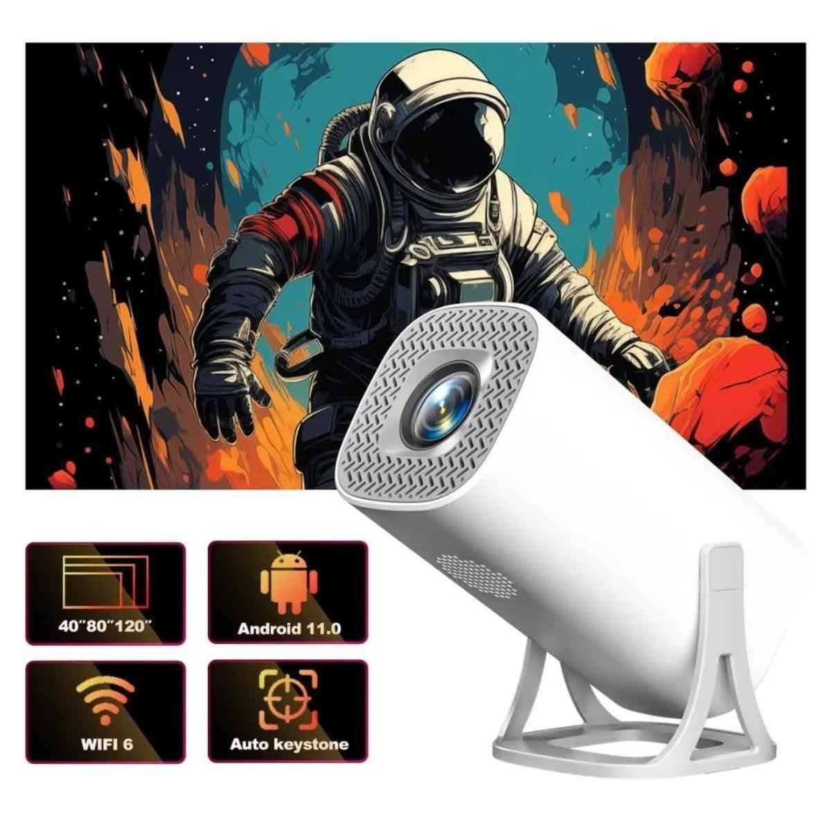 OneXsale PV01 Android 11 Square 1080p 2x Brighter Smart Projector with 4K Video Support - view 2