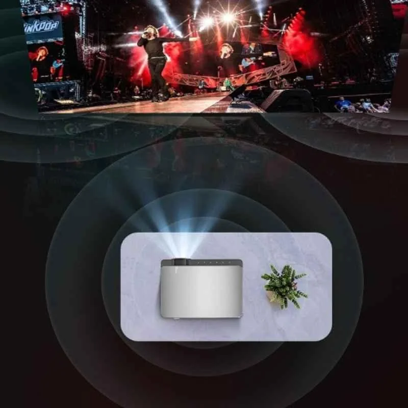 PLAY MP9 White Native 1080p Full HD 8000lm 5G WiFi Android 3D Home Office Remote Projector - view 1
