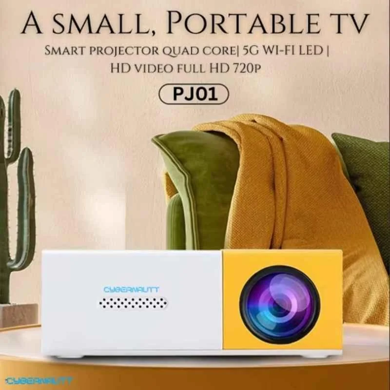 Cybernautt 150 inch 1080x720p HD Portable Mini Projector, Cypher-PJ01 - view 4