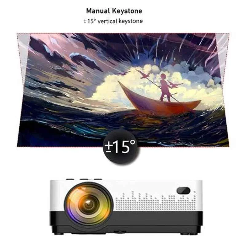 Myra Q3 Smart WiFi/Miracast HD LED Portable Projector - view 1