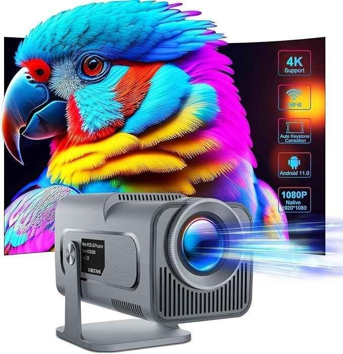 Toptro Free Style 1080p 4K 6000lm Projector with Android 11, Wi-Fi, Bluetooth, Inbuilt Netflix, Prime Video, Hotstar & 3W Speaker - view 2
