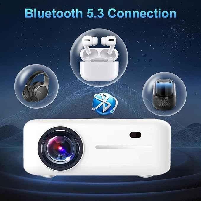 Toptro MegaPix 1080p 4K 7000lm 6D Keystone Android Projector with You Tube, Netflix, Prime Video, Hotstar & Other Apps for Home - view 1