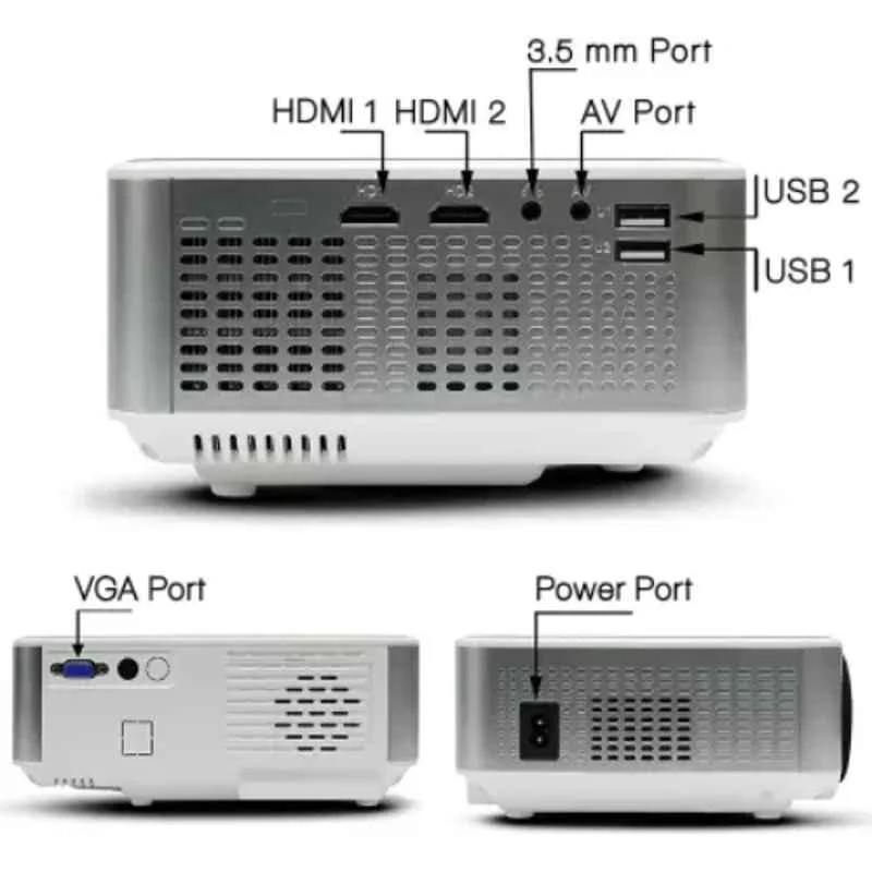 IBS C9 720p 3800lm Real HD Grey Portable Projector - view 2