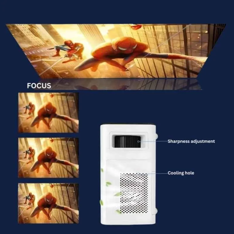 Tonzo Cineplex 10 8000lm Android 9.0 FHD LED Projector 1080p Native 4K Support|Wifi & Bluetooth|Voice Control Remote|300" Wide Screen|1 Year Warranty - view 2