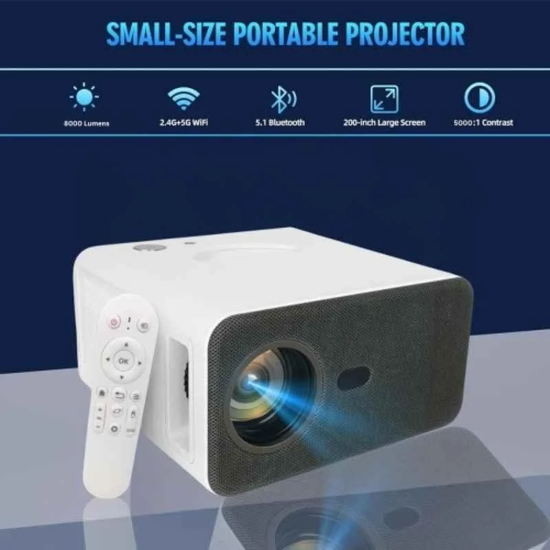 Tonzo Cineplex 10 8000lm Android 9.0 FHD LED Projector 1080p Native 4K Support|Wifi & Bluetooth|Voice Control Remote|300" Wide Screen|1 Year Warranty - view 3