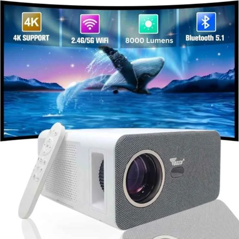 Tonzo Cineplex 10 8000lm Android 9.0 FHD LED Projector 1080p Native 4K Support|Wifi & Bluetooth|Voice Control Remote|300" Wide Screen|1 Year Warranty - view 4