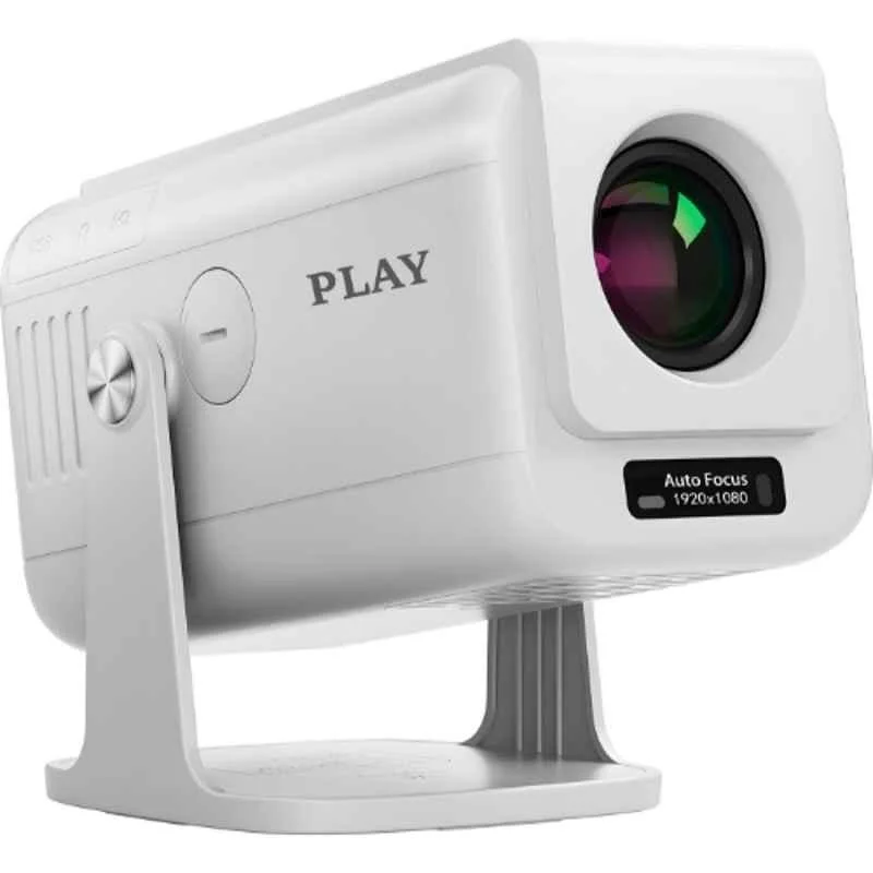 PLAY Victory White 4K 8K 25000lm Android 13 1+8GB 5G WiFi BT 180 deg Rotation Dual Speaker Remote Projector - view 3