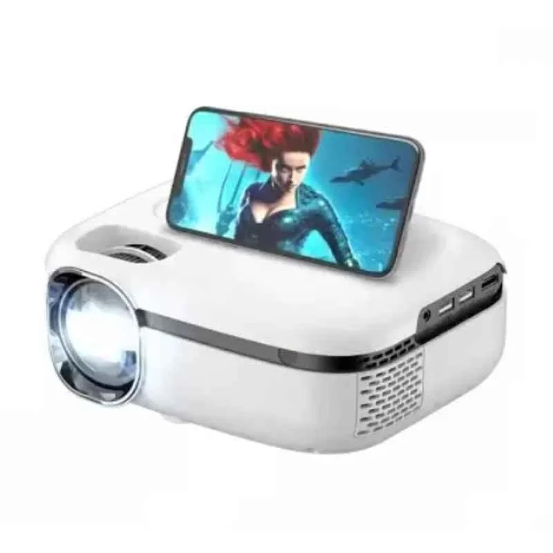Punnkk 3000lm 1280x720p White Portable Projector with LED Display, PNK-RD852 - view 4