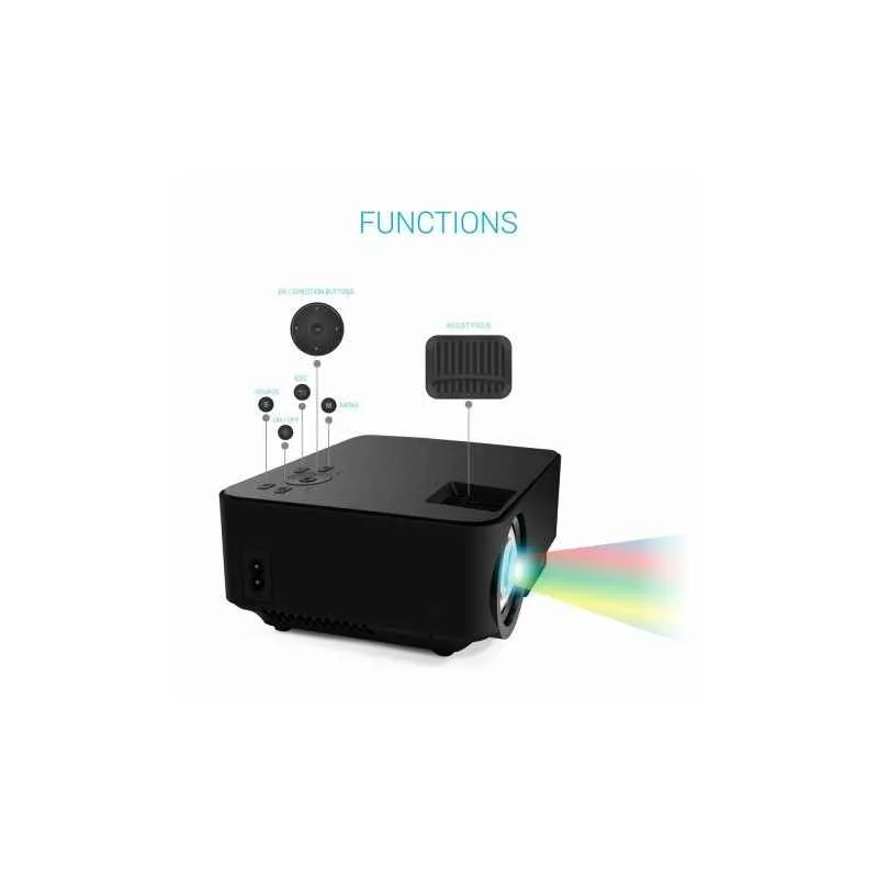 Portronics Beam 100 Lumens Black Portable Highly Powerful LED Projector, POR 624 - view 3
