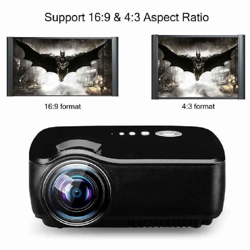 Vivibright GP70 1080p Mini Portable Full HD 3D LED Projector with HDMI, VGA & USB - view 1