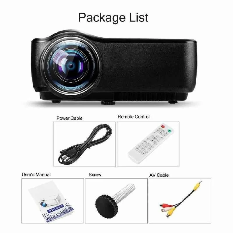 Vivibright GP70 1080p Mini Portable Full HD 3D LED Projector with HDMI, VGA & USB - view 3
