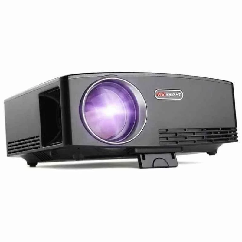 ViviBright GP80 1800LM 1920x1080p HD Home Theater Portable Black LED Projector with Remote Controller, HDMI, VGA, AV & USB - view 3