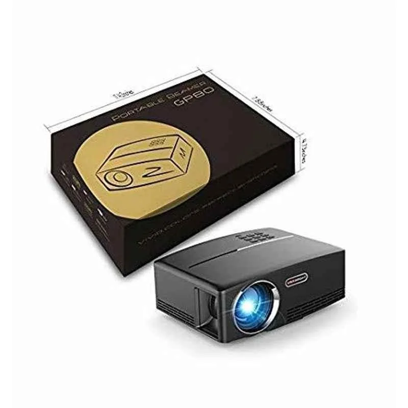 ViviBright GP80 1800LM 1920x1080p HD Home Theater Portable Black LED Projector with Remote Controller, HDMI, VGA, AV & USB - view 5