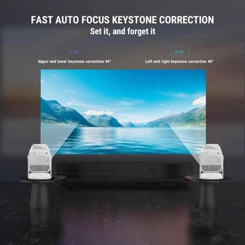 Ant Esports View 690 AF 200 inch 8000lm 1080p Home Projector with 4K Decoding, Android 13, Wi-Fi, Auto Focus, OTT APPs Portable Home Cinema & Voice Remote - view 5