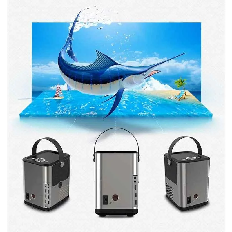 PLAY MP11 Black Native Full HD 1080p 6500lm Android 9.0 Bluetooth Home Theatre Cinema Wireless Remote Portable Projector - view 1