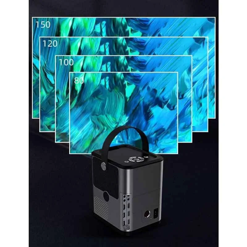 PLAY MP11 Black Native Full HD 1080p 6500lm Android 9.0 Bluetooth Home Theatre Cinema Wireless Remote Portable Projector - view 2
