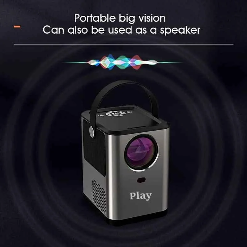 PLAY MP11 Black Native Full HD 1080p 6500lm Android 9.0 Bluetooth Home Theatre Cinema Wireless Remote Portable Projector - view 3
