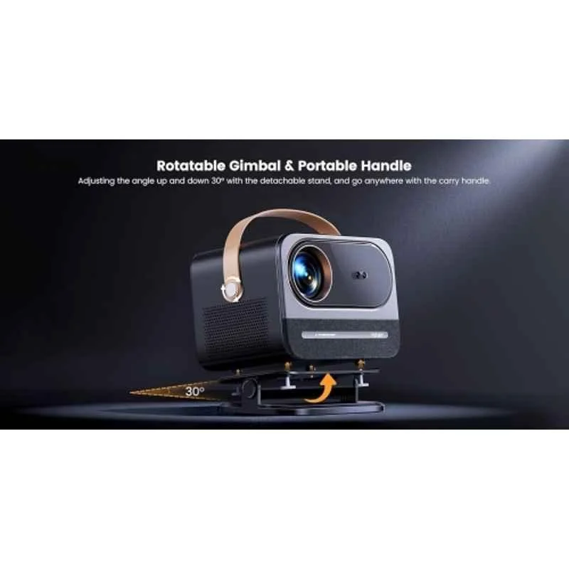 Yaber U12 700 ANSI Lumens Portable Projector, Native 1080p FHD, Dolby Audio, Detachable Gimbal Handle, Linux OS Preloaded OTTs, Dust-Proof Engine - view 3