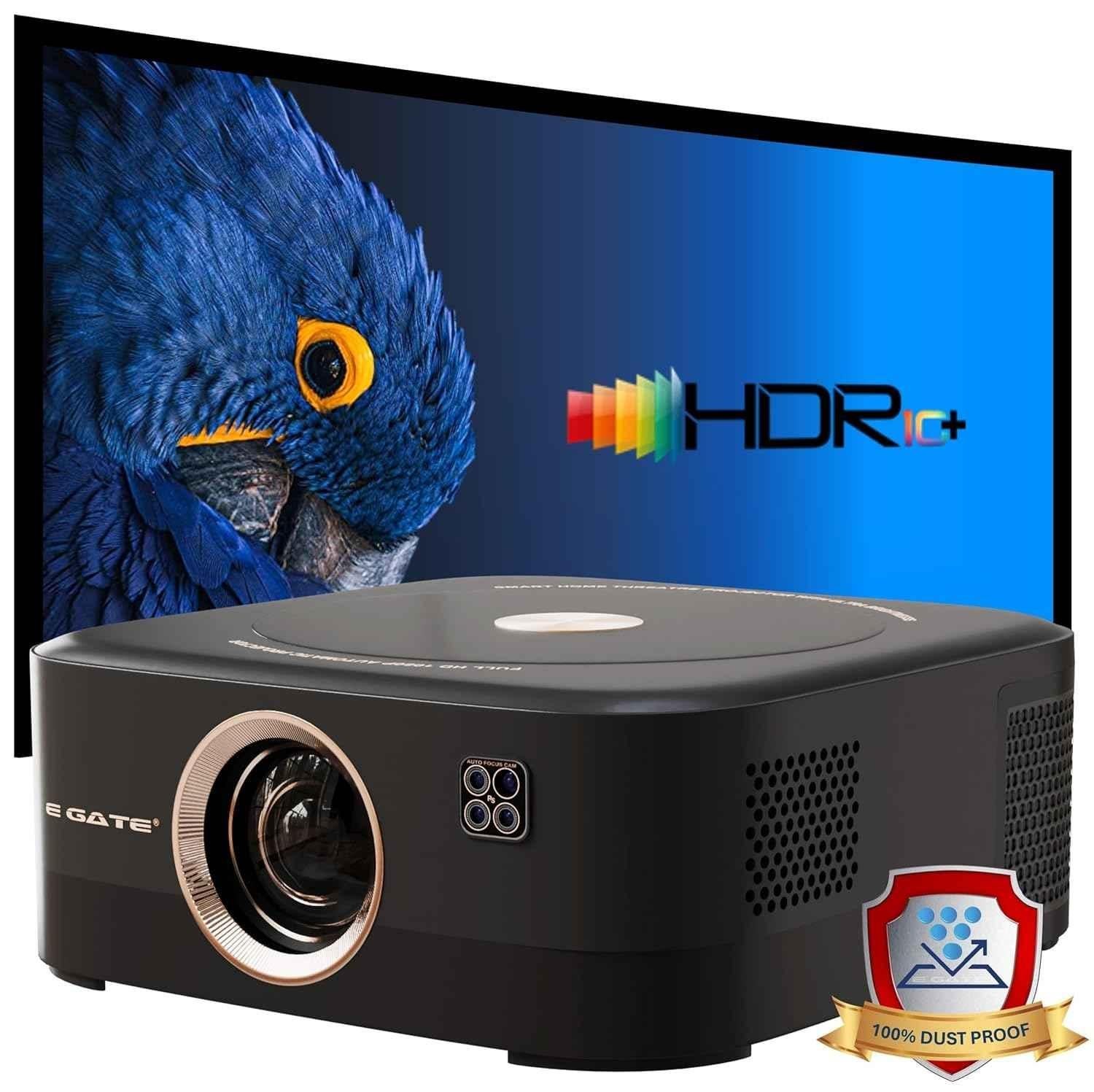 E Gate Duster 8X 17500 Lumen Android Projector, 1080p Native & 4K Ultra HDR, 18W Speaker DSP Audio, Voice Remote, Dust Proof, E Share, Netflix & more - view 4