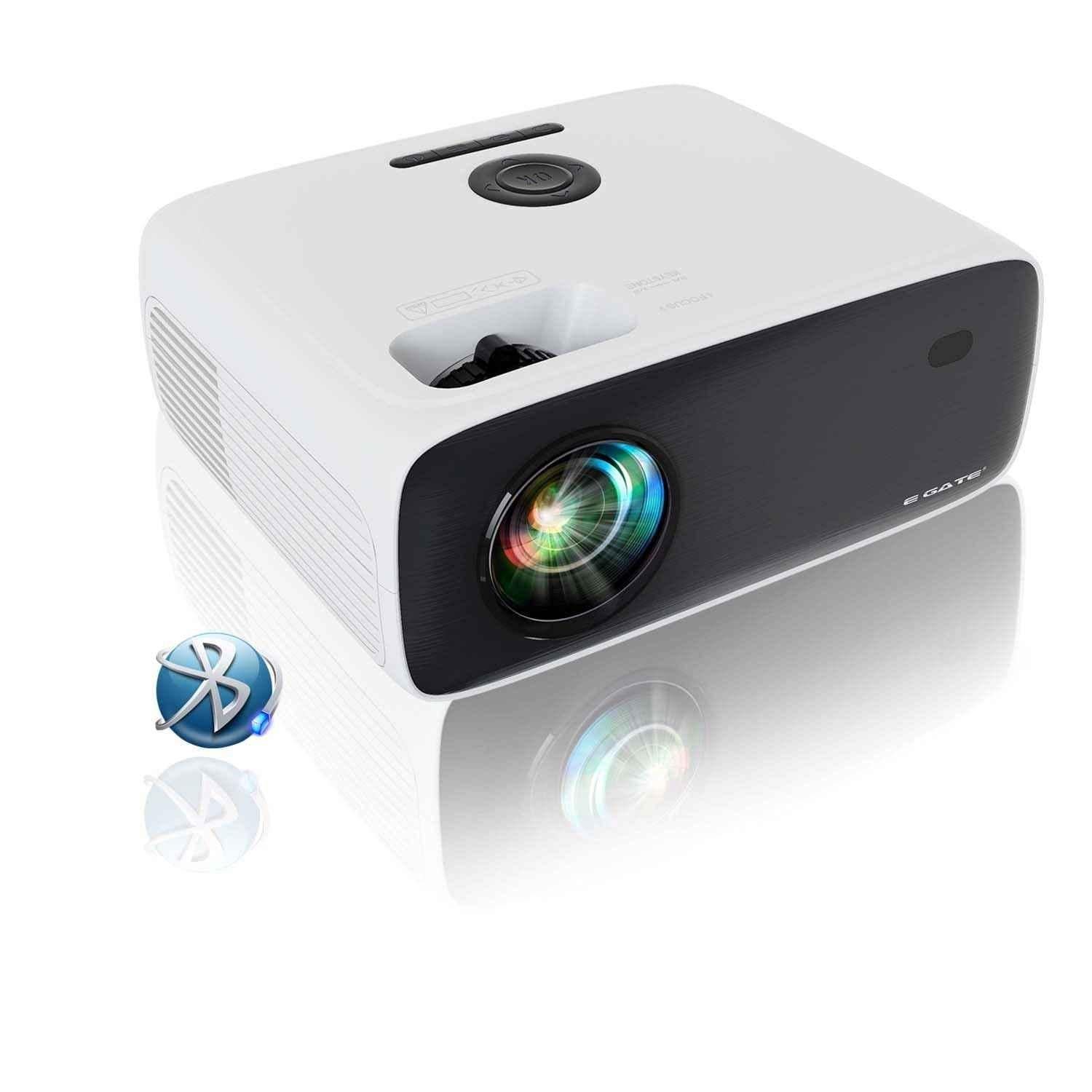E Gate New K9 Pro 13500lm Bluetooth Home Projector, 4K Support, 635cm Max Screen, 5W Inbuilt Speaker, Brightest in Segment, 3 HDMI, 2 USB (White) - view 3