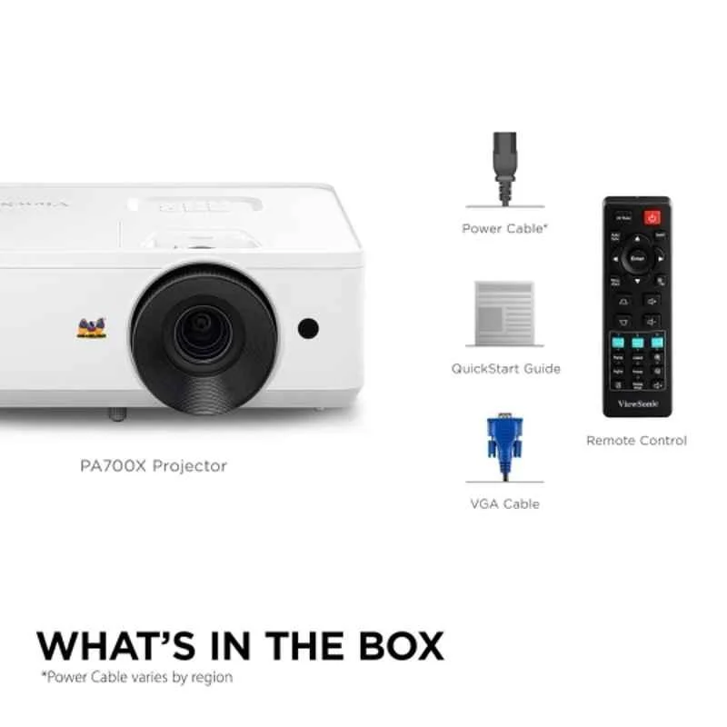 ViewSonic PA700X 4500lm High Brightness XGA LED Projector with Vertical Keystone for Business & Education - view 1
