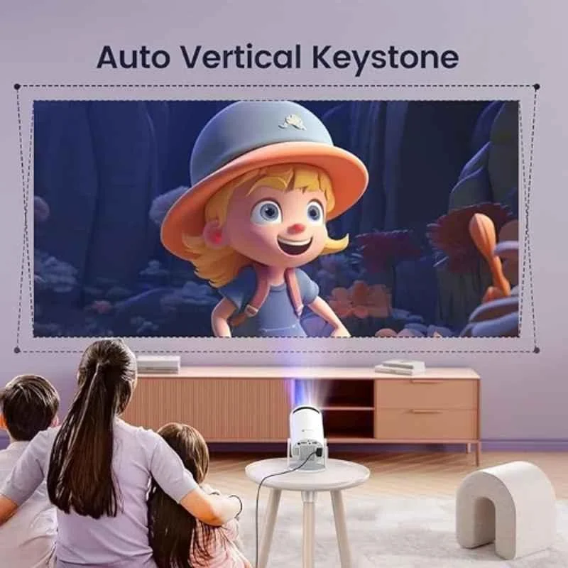 Portronics Beem 440 2000lm Android LED Projector Native 720p HD, Built-in Streaming Apps, 3 Watts Speaker, Screen Mirroring, Auto Focus, 150 inch Screen - view 1