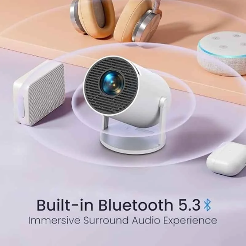 Portronics Beem 440 2000lm Android LED Projector Native 720p HD, Built-in Streaming Apps, 3 Watts Speaker, Screen Mirroring, Auto Focus, 150 inch Screen - view 4