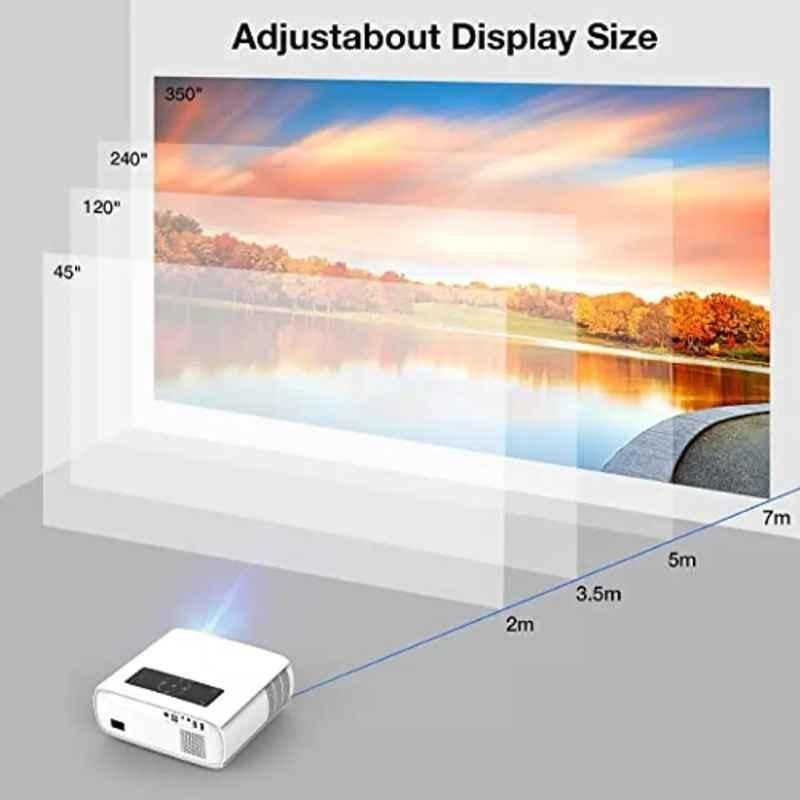 Play MP8 8000lm Android 9.0 3D 4K White Full HD LED Projector - view 1
